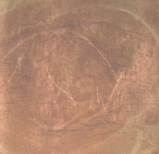 Cuivre Oxydé 260 Marron Cuivre 95 x 95 mm adhesif