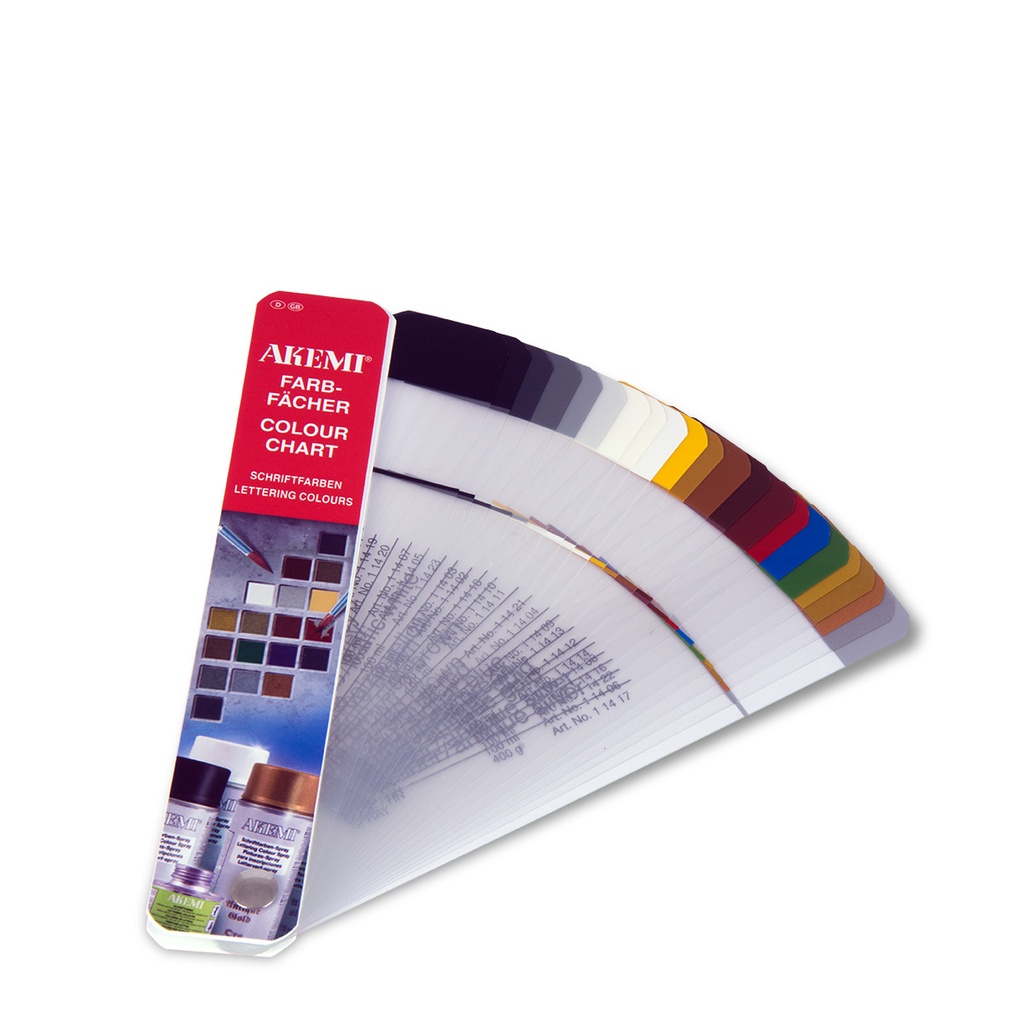 NUANCIER PEINTURE LETTRE AKEMI