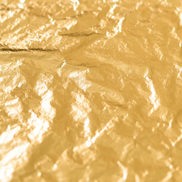 Or 22,5 carats Clair 84 x 84 mm Libre - Le carnet de 25 feuilles