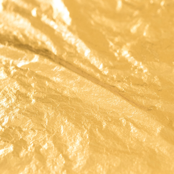 Or 23 carats Supérieur 80 x 80 mm Libre - Le carnet de 25 feuilles