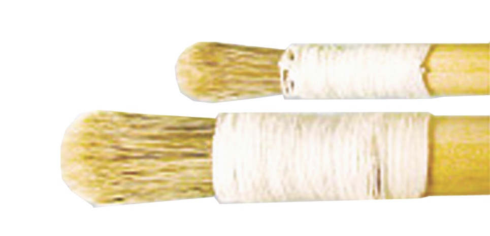 Pinceau à Mixtion 334 RB Soie Ronde Bout Bombé Lié ficelle - N°12 - Dia. 16
