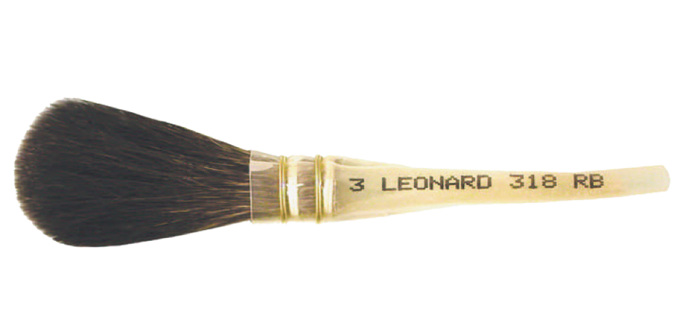 Pinceau Mouilleux 318 RB Petit Gris Rond Bombé - N°03 - Dia. 11