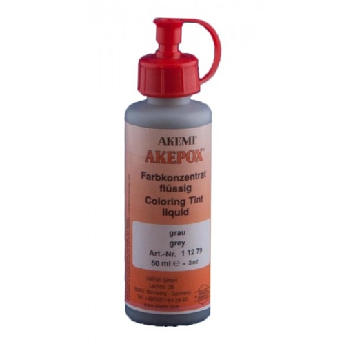 [11011279A] AKEMI - COLORANT LIQUIDE POUR AKEPOX - GRIS - FLACON 50 ML
