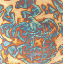 [23000608A] Cuivre Oxydé 201 Bleu 95 x 95 mm