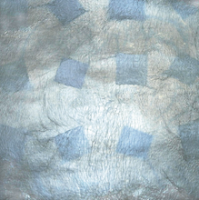 [23000610A] Cuivre Oxydé 207 Bleu Carrés Jaunes 95 x 95 mm