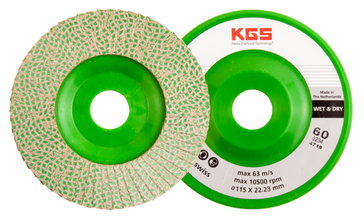 [54024001A] DISQUE 115 KGS HYBRID Métal à lamelles - 22.2 - GR 60 Vert