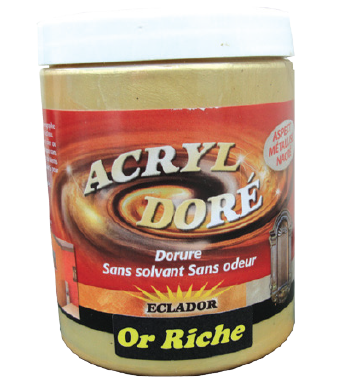 [22000380A] Peinture Acryl Doré - Argent - 250 ml