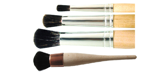 [22000573A] Pinceau Rondin à Dorer 329 RB Putois Rond Bombé Virole Alu - N°12 - Dia.7,5