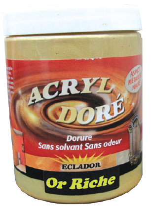 [22000404A] Peinture Acryl Doré - Or FEUILLE D'OR - 250 ml